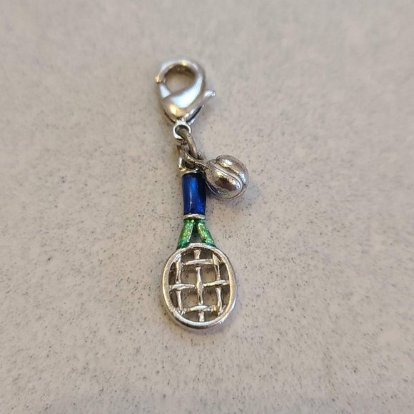 Tennis Racket & Ball Charm for Charm Bracelet - Picture 4 of 5